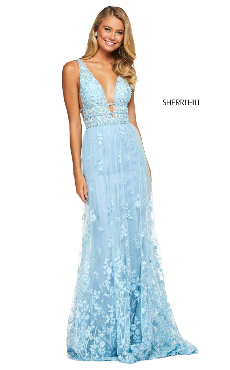 Sherri Hill 53695 Light Blue