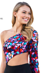 Sherri Hill 53701 Black Multi