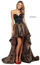 Sherri Hill 53873 Black-Animal