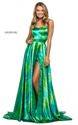 Sherri Hill 53888 Green Print