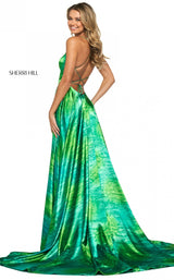 Sherri Hill 53888 Green Print