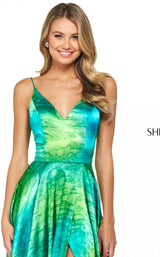 Sherri Hill 53889 Green Print
