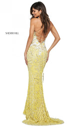 Sherri Hill 53903 Yellow-Ivory