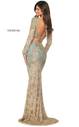 Sherri Hill 53916 Gold-Lt-Blue