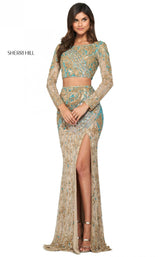 Sherri Hill 53916 Gold-Lt-Blue
