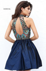 Sherri Hill 50706 Navy/Multi