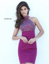 Sherri Hill 50713 Raspberry