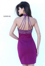 Sherri Hill 50713 Raspberry