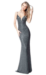 Sherri Hill 50860 Gunmetal
