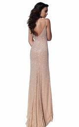 Sherri Hill 50860 Nude/Silver
