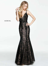 Sherri Hill 50938 Black/Nude