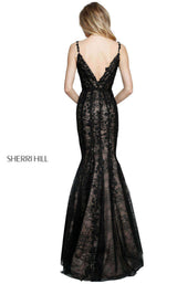 Sherri Hill 50938 Black/Nude