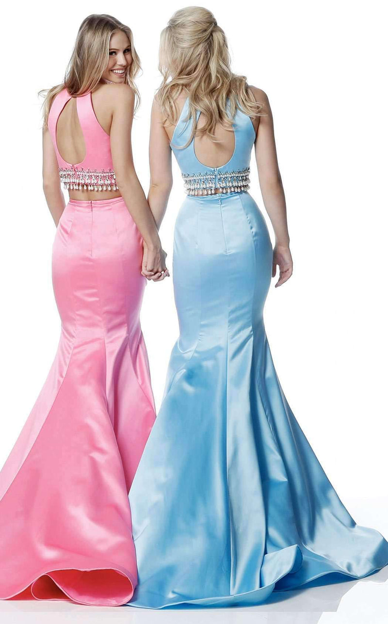Sherri Hill 51581 Blue/Candy-Pink