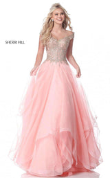 Sherri Hill 51614 Blush-Gold