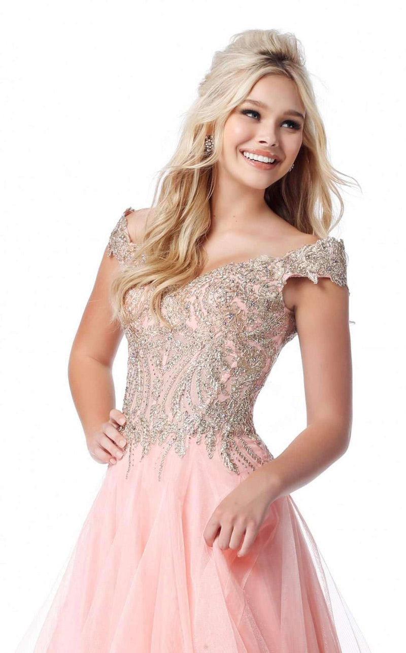 Sherri Hill 51614 Blush-Gold