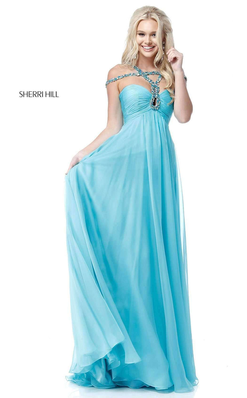 Sherri Hill 51639 Aqua