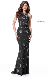Sherri Hill 51661 Black Multi