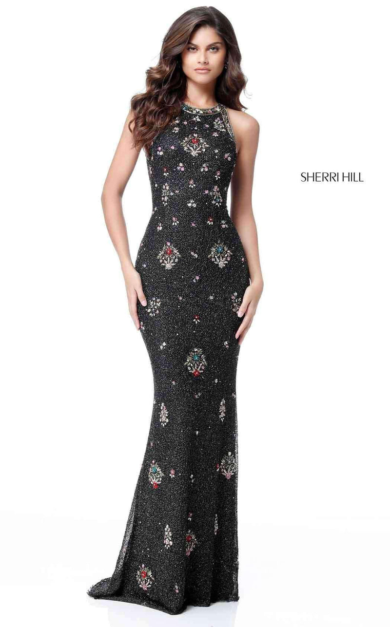 Sherri Hill 51661 Black Multi