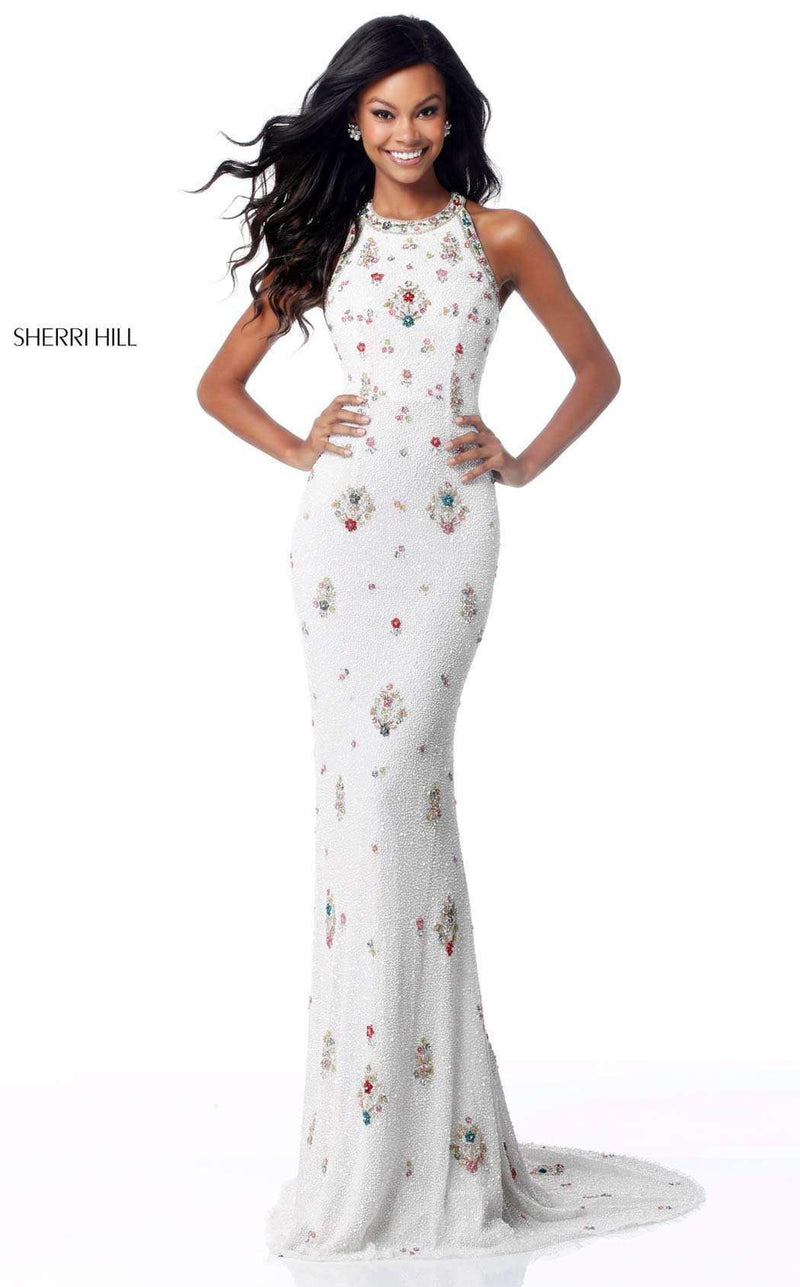 Sherri Hill 51661 Ivory Multi