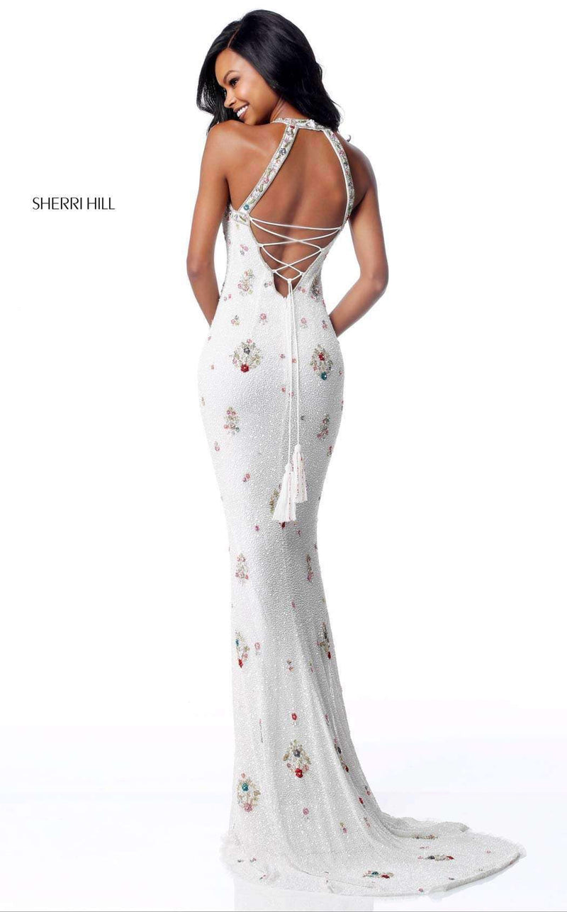 Sherri Hill 51661 Ivory Multi