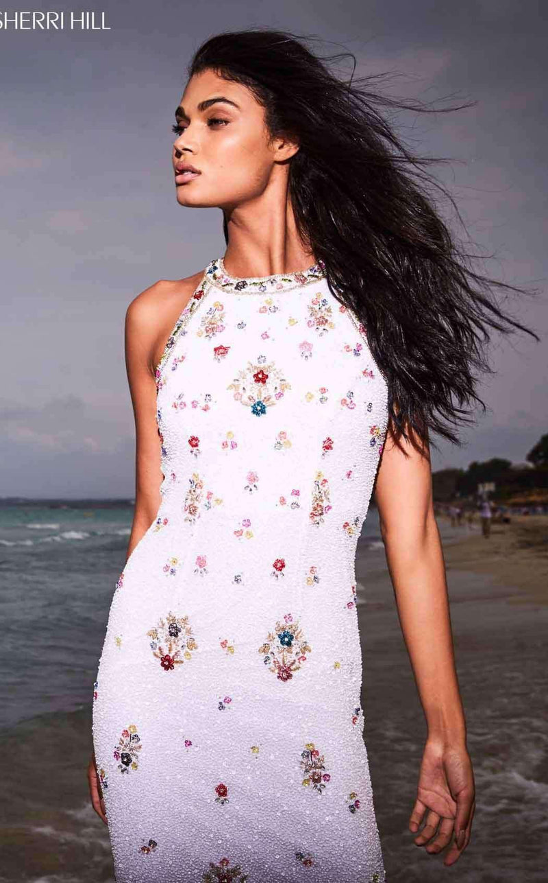 Sherri Hill 51661 Ivory Multi