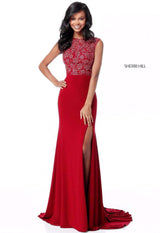 Sherri Hill 51692 Burgundy