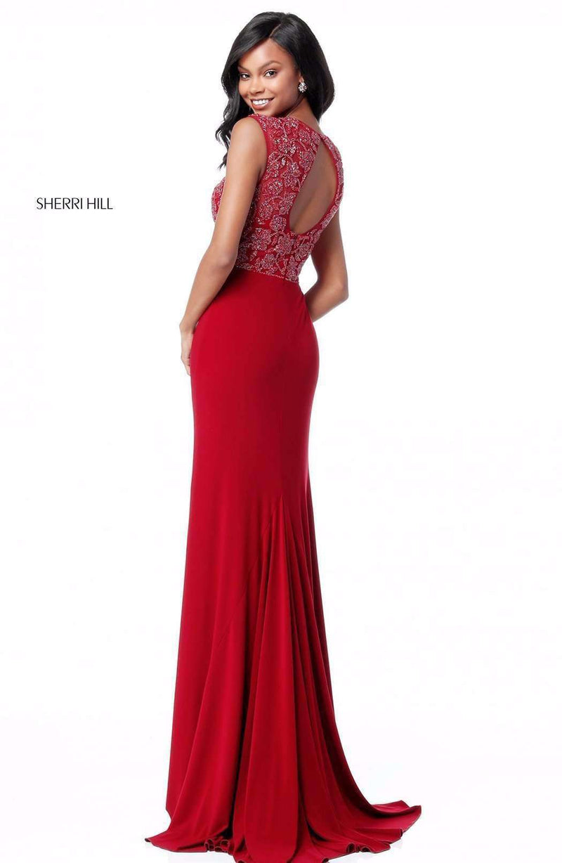Sherri Hill 51692 Burgundy