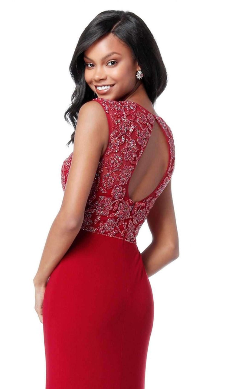 Sherri Hill 51692 Burgundy