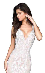 Sherri Hill 51750 Nude-White