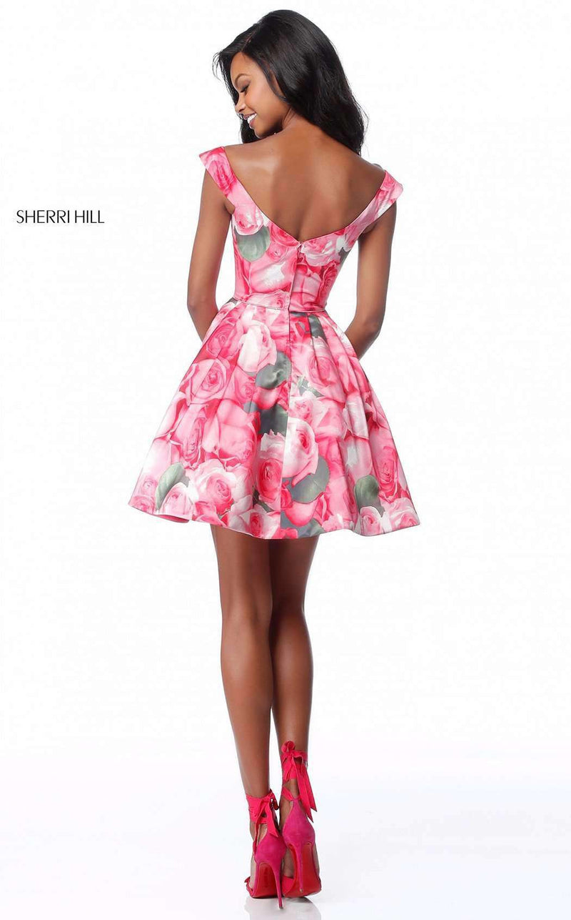 Sherri Hill 51793 Pink-Print