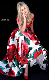 Sherri Hill 51815 Red Print