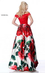 Sherri Hill 51815 Red Print