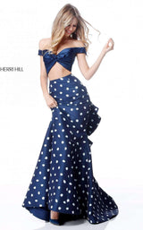 Sherri Hill 51865 Navy Ivory