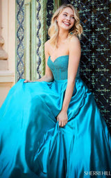 Sherri Hill 52055 Turquoise