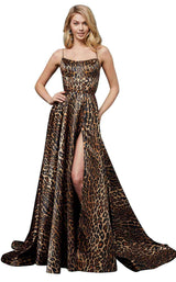 Sherri Hill 52093 Animal-Print