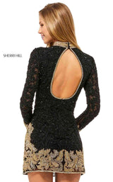 Sherri Hill 52113 Black/Gold