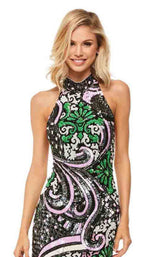 Sherri Hill 52214 Black Multi