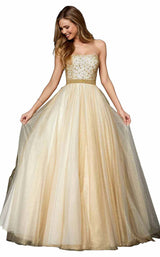 Sherri Hill 52264 Ivory/Gold