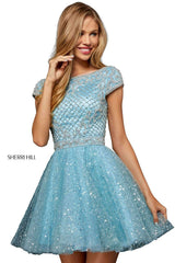 Sherri Hill 52273 Light Blue/Silver