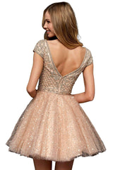 Sherri Hill 52273 Nude/Silver