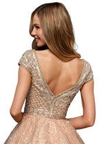 Sherri Hill 52273 Nude/Silver