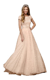 Sherri Hill 52276 Nude/Silver