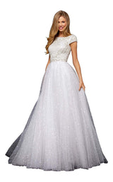 Sherri Hill 52276 Ivory/Silver