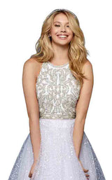 Sherri Hill 52277 Ivory/Silver