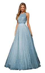 Sherri Hill 52277 Light Blue/Silver