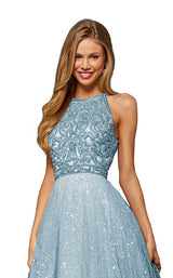 Sherri Hill 52277 Light Blue/Silver