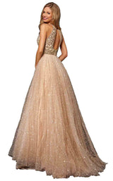 Sherri Hill 52277 Nude/Silver