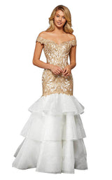 Sherri Hill 52347 Ivory/Gold