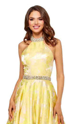Sherri Hill 52425 Yellow-Print