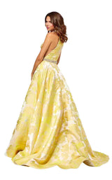 Sherri Hill 52425 Yellow-Print